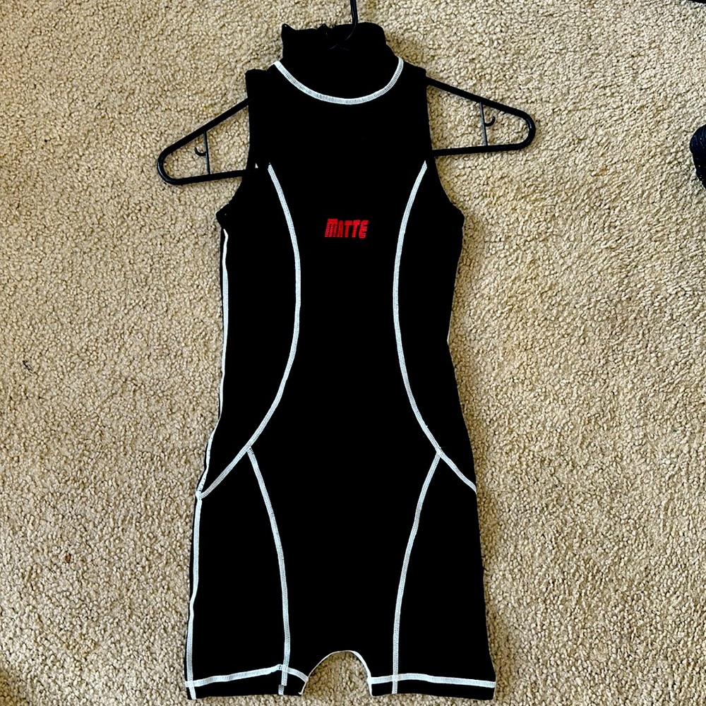 Matte Brand one piece shorts jumpsuit